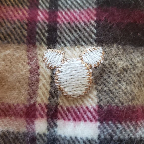 Disney Plaid Hidden Mickey Scarf - Picture 3 of 4